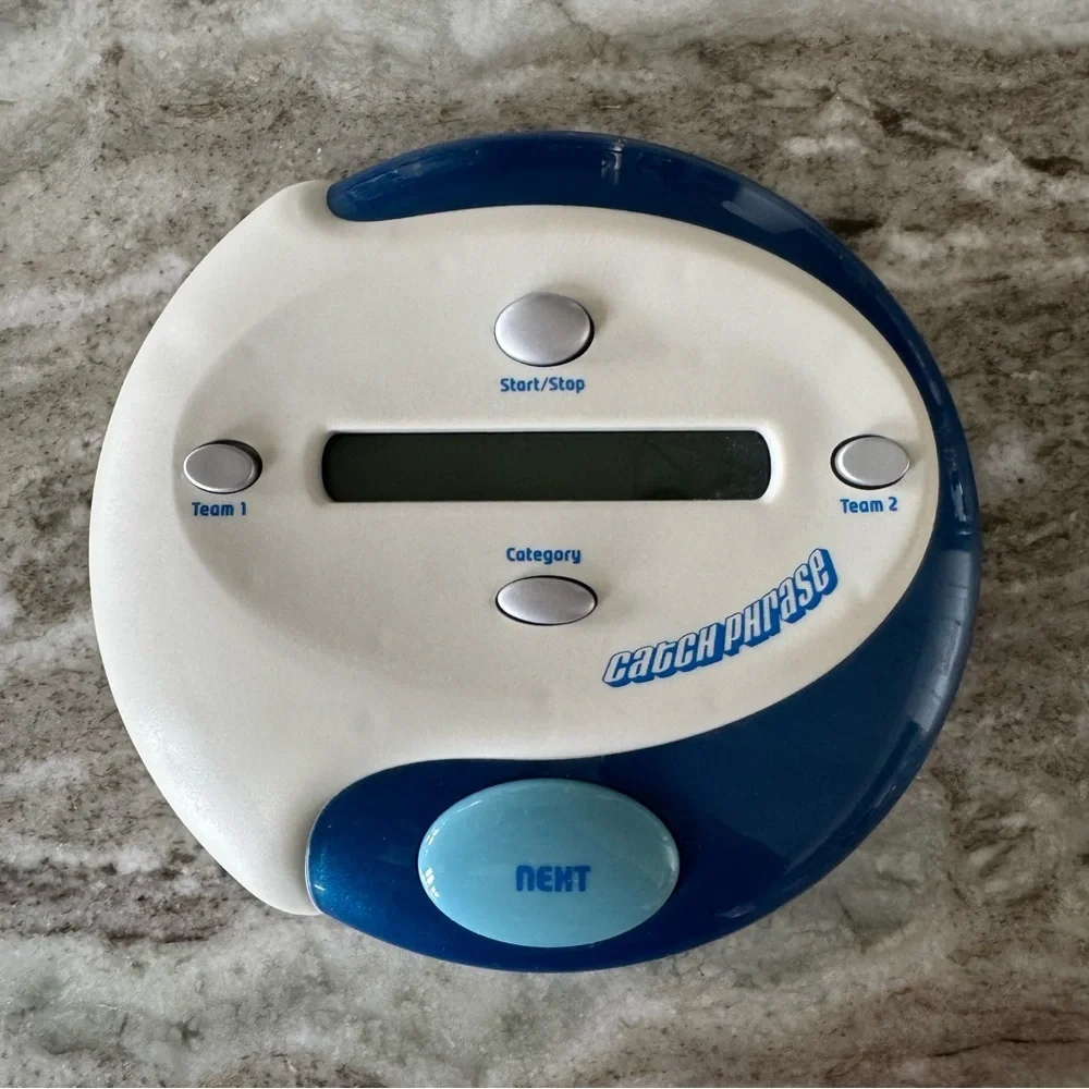Catch Phrase Blue and White Handheld Console with Sleek Design